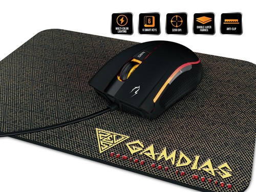 Mouse cablato multicolore