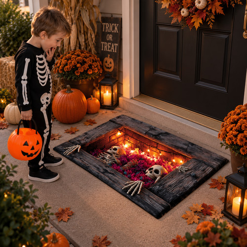Tappeto halloween tomba - halloween,