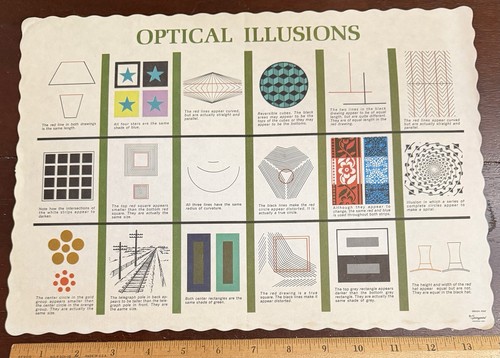 Optical illusions diner paper - optical,