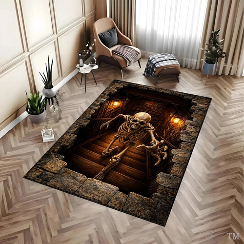Tappeto scheletro illusione - tappeto,