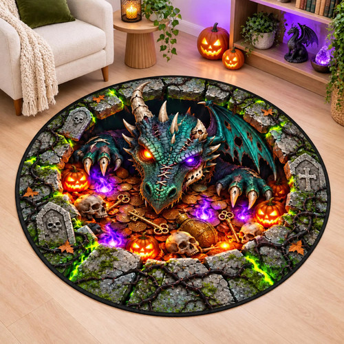 Tappeto halloween scheletro - halloween, 3d