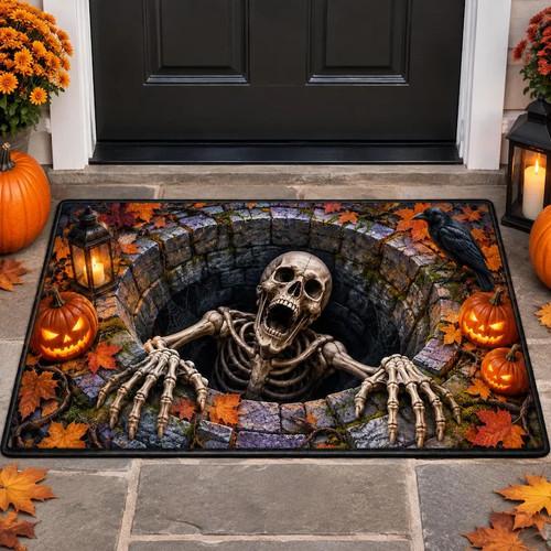 Zerbino scheletro halloween - zerbino,