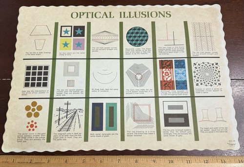 Optical illusions diner paper - illusions,